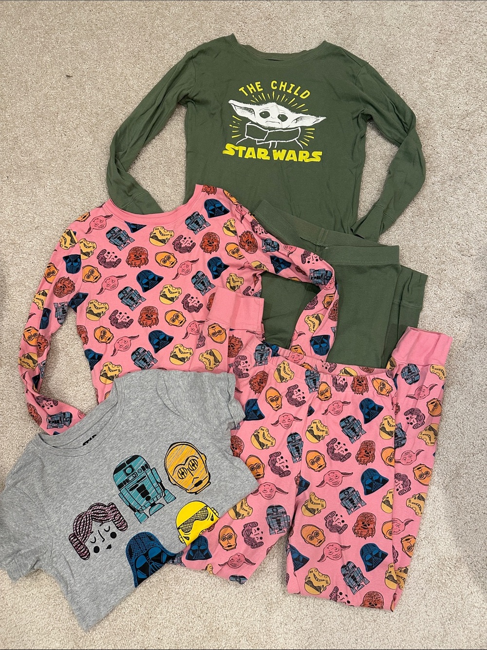 Bundle of Star Wars Kids Pajama Set (sz 10)